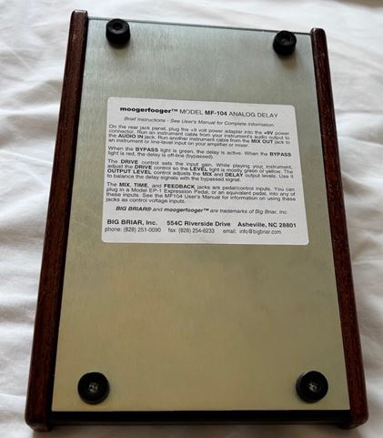 Big Briar-Moogerfooger MF-104 Analog Delay